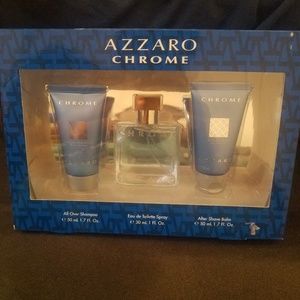 Azzaro Chrome 3 Piece Gift Set for Men